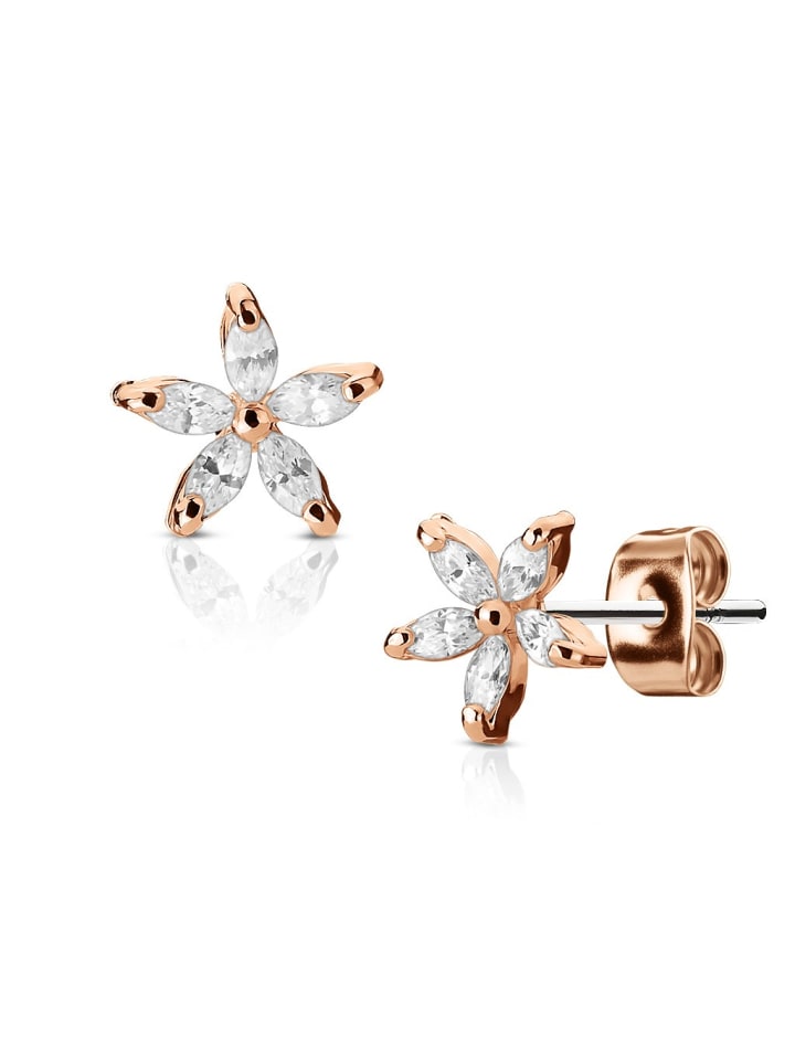 Ohrstecker in Rosegold