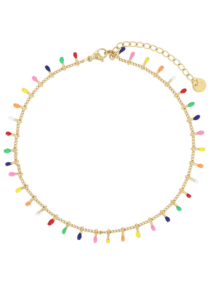 Damen Anhänger aus Edelstahl mit Perle in gold