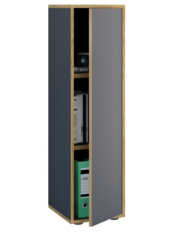 Büroschrank Aktenschrank Sideboard Salia 3fach in Anthrazit