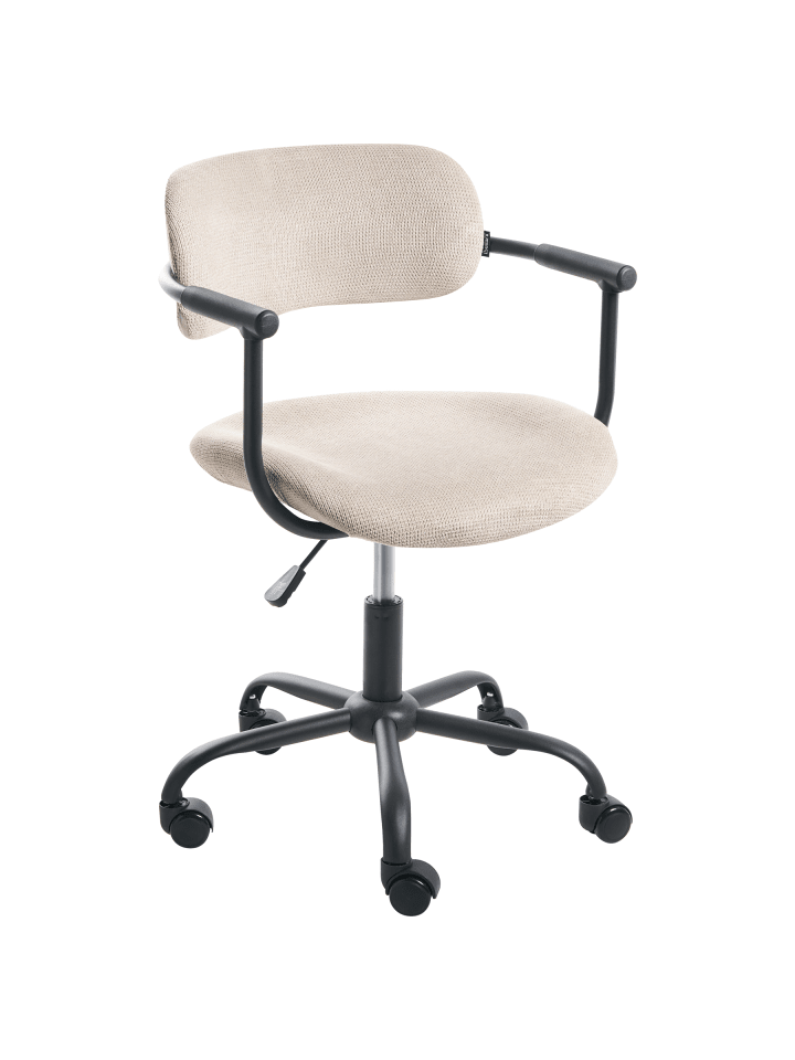 Bürostuhl VYRA in Beige/Schwarz - (W) 57 x (H) 75 x (L) 57 cm