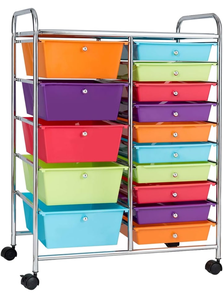 Rollcontainer in Bunt
