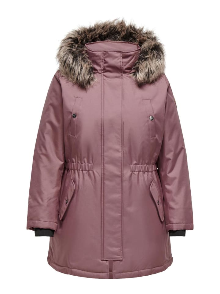 Langer Parka in Rose Brown