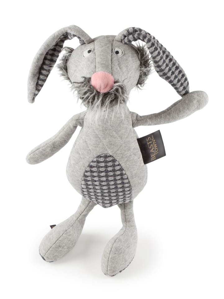 Kuscheltier Hase Otto Ohne Plan, BeastsTown in Grau