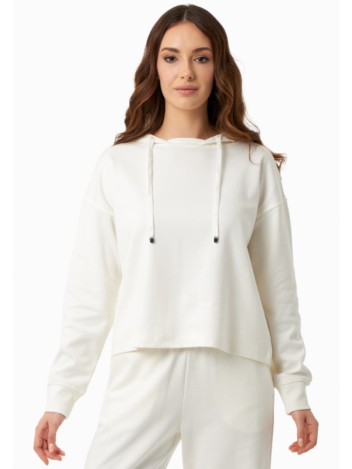 Hoodie "WOR19300" in Cremeweiß