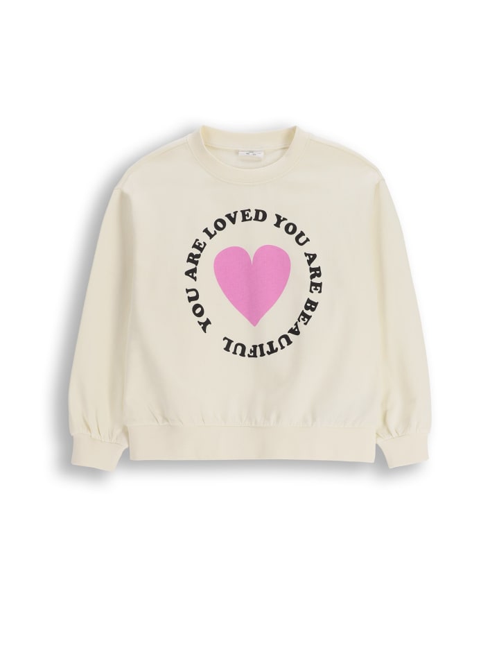 Oversize-Sweatshirt in ecru
