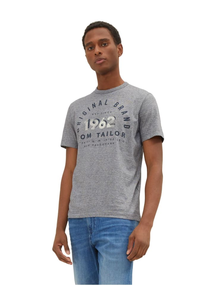 T-Shirt PRINTED 1962 in Grau