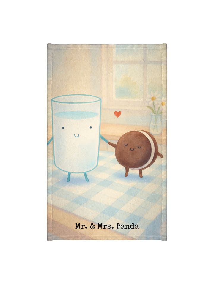 Handtuch Milch Keks Design ohne Spruch in Weiß