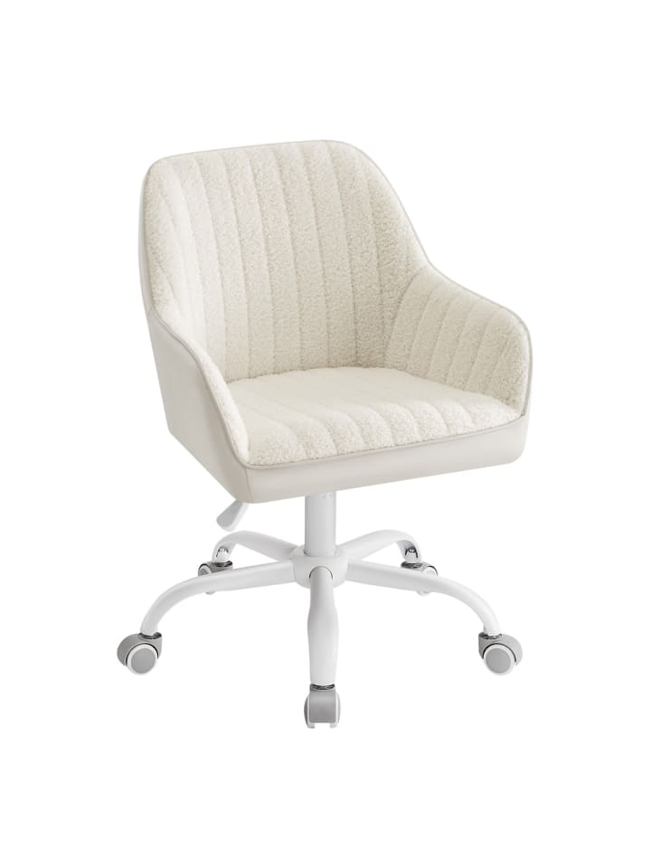 Bürostuhl Tyra in Weiß - (B)62 x (H)(83.5-93.5) x (T)62 cm