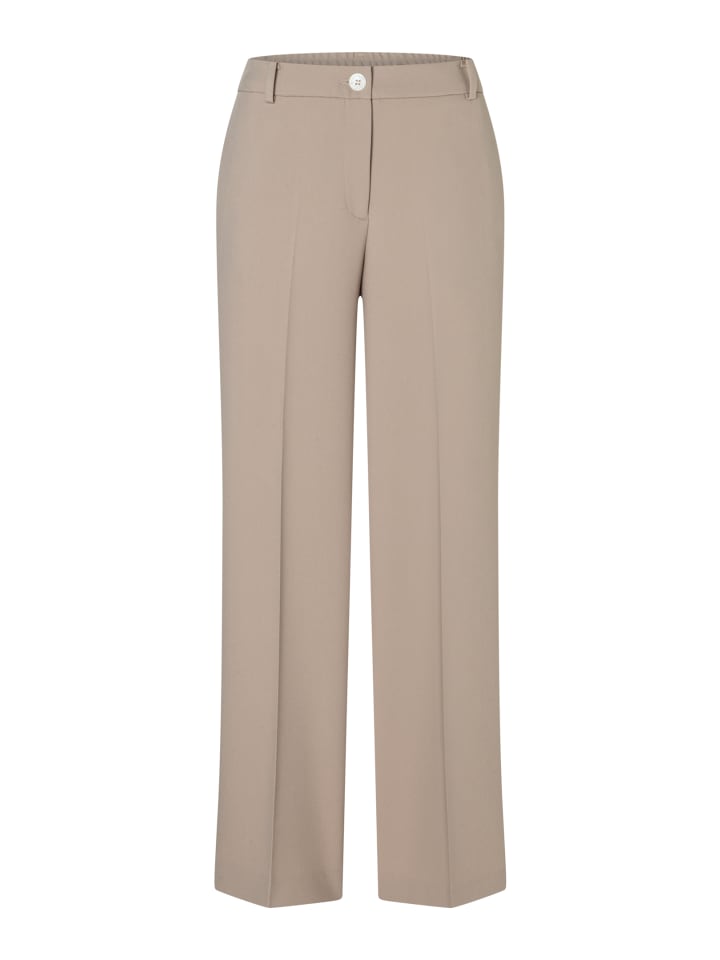trendige Hose, Galon-Streifen in beige