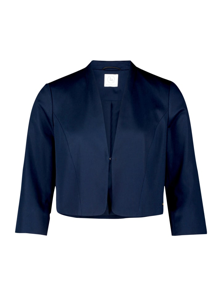 Bolero-Jacke unifarben in Dunkelblau
