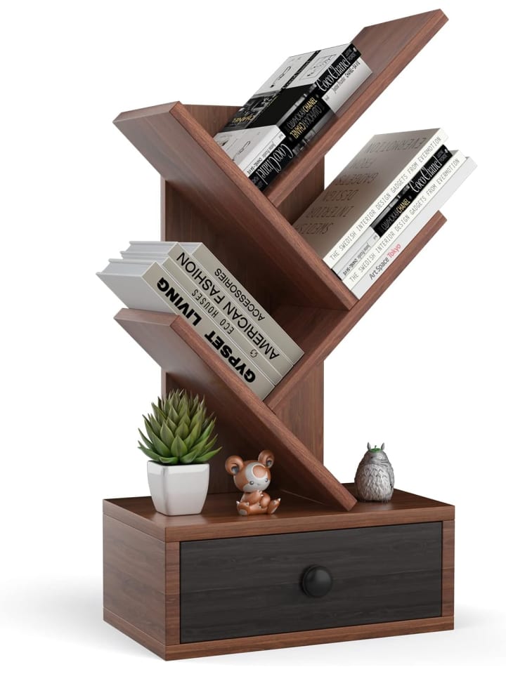 Bücherregal Baumform in Braun