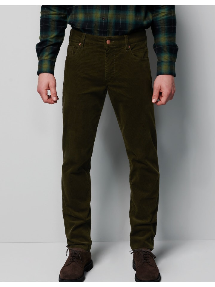 Five-Pocket-Hose in dunkelgrün