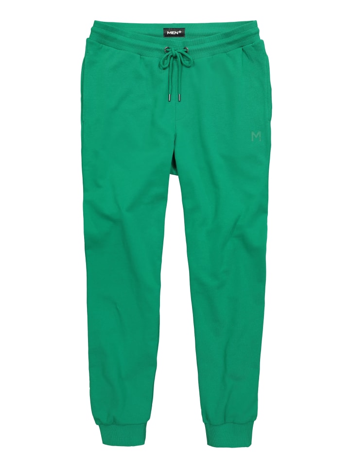Lange Sweathose in smaragdgrün