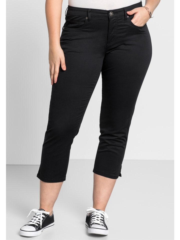 7/8-Hose in schwarz