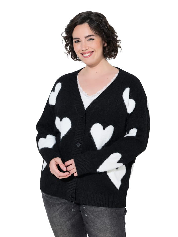 Strickjacke in schwarz