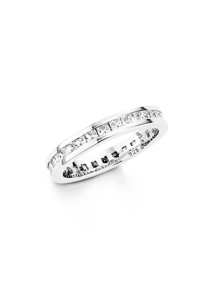 Ring Silber 925, rhodiniert in Silber