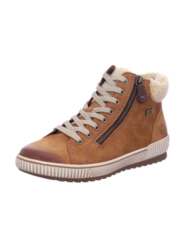 Schnürstiefeletten in noccia/beige/brown
