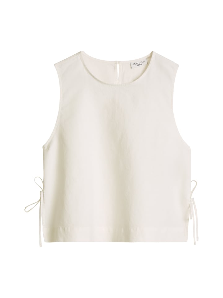 Blusen-Top boxy in Silky White