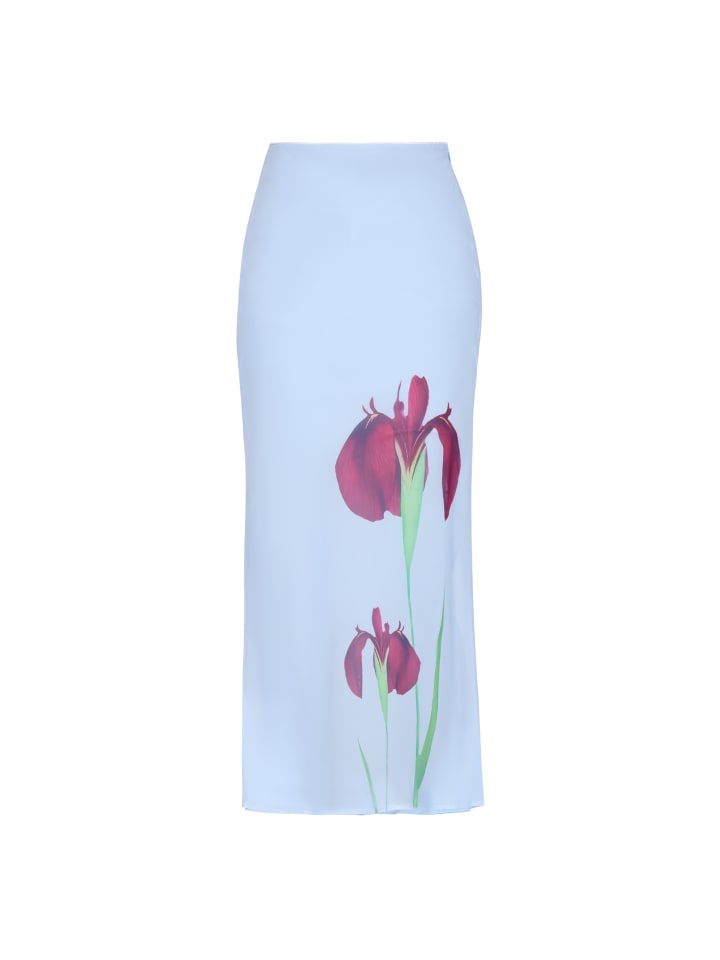 Women Skirt in light blue rose