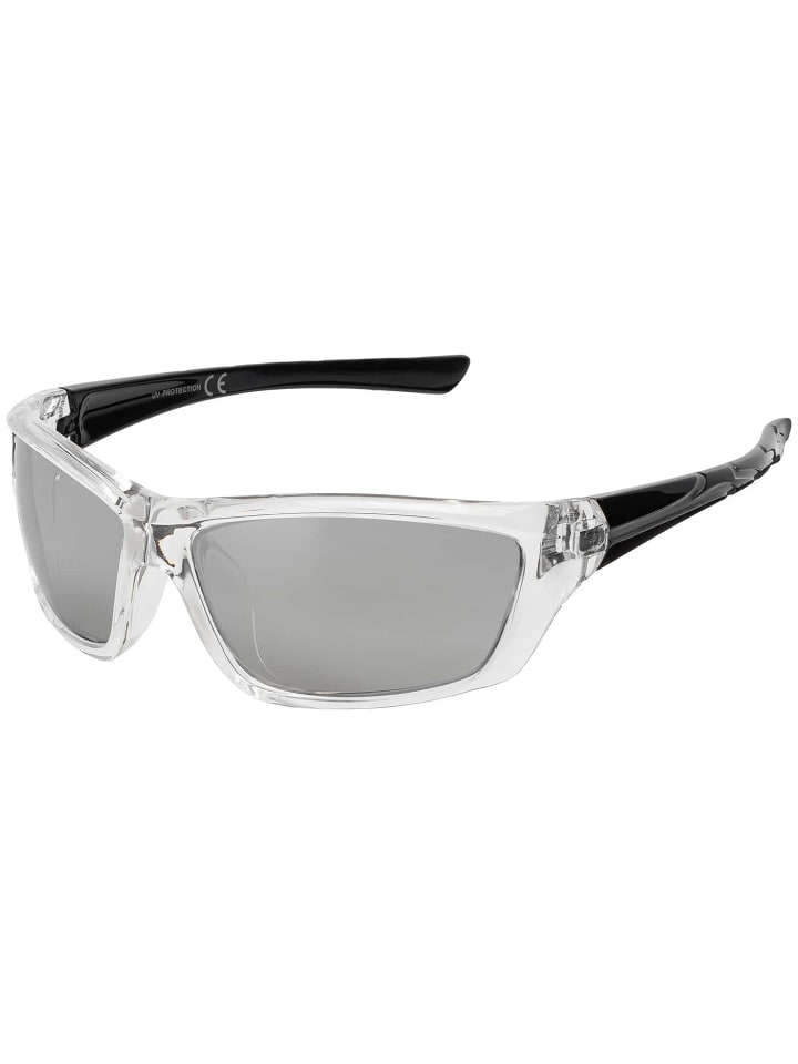Herren Sonnenbrille in Schwarz-Silber