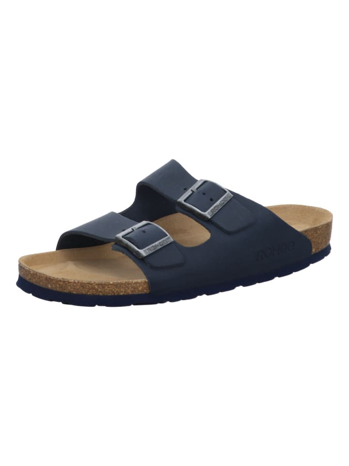 Pantoletten in blau