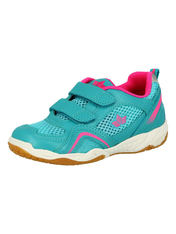 Hallenschuh "Enjoy V" in Türkis