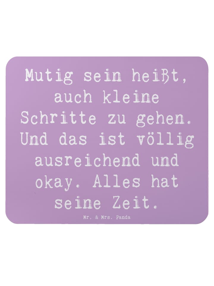 Mauspad Spruch Selbstvertrauen stärken mit Spruch in Lavendeltraum