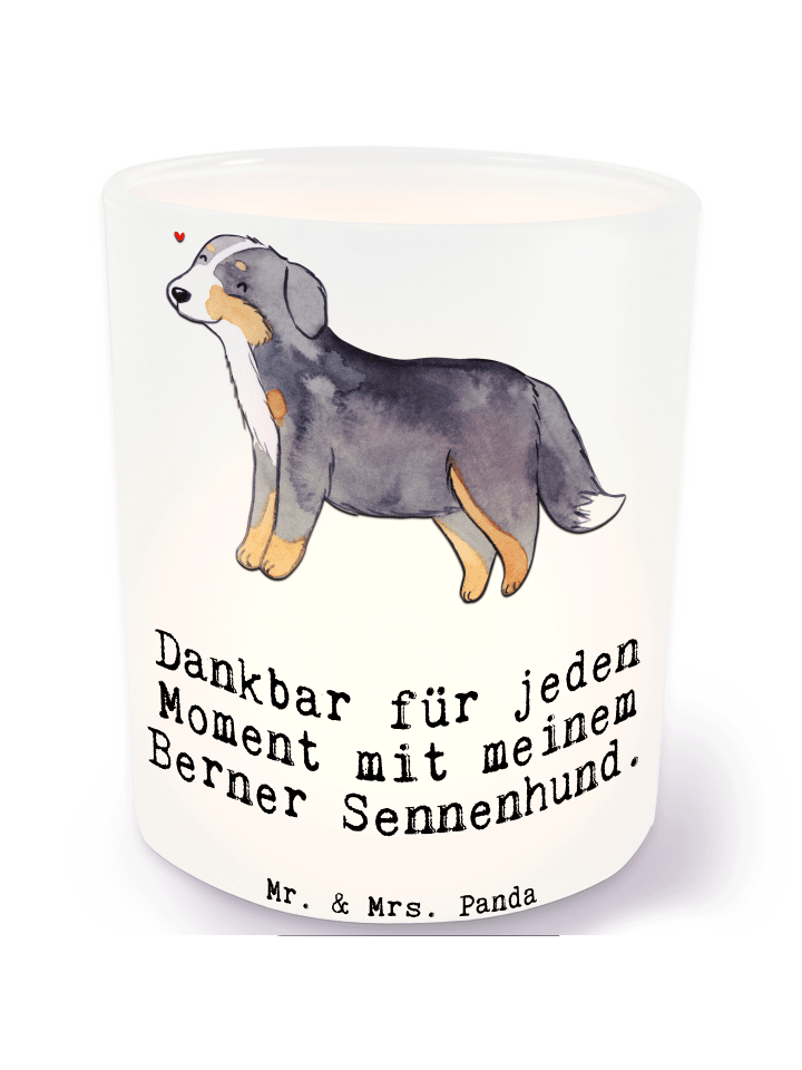 Kerzen Windlicht Berner Sennenhund Moment mit S... in Transparent