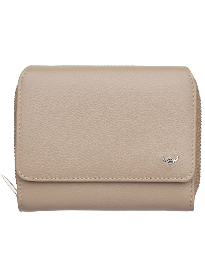Madrid Geldbörse RFID Leder 11,5 cm taupe