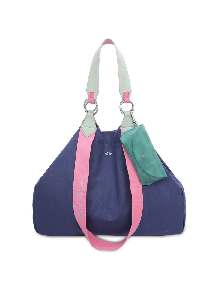 Izzy Canvas Shopper Tasche 45 cm navy