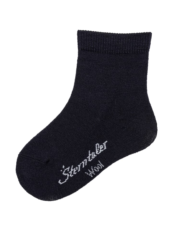 Socken Wolle in marineblau