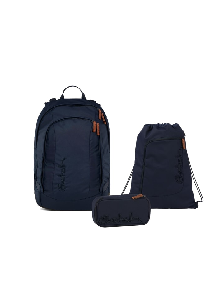 Schulrucksack-Set AIR Nordic Blue 3-teilig in Blau