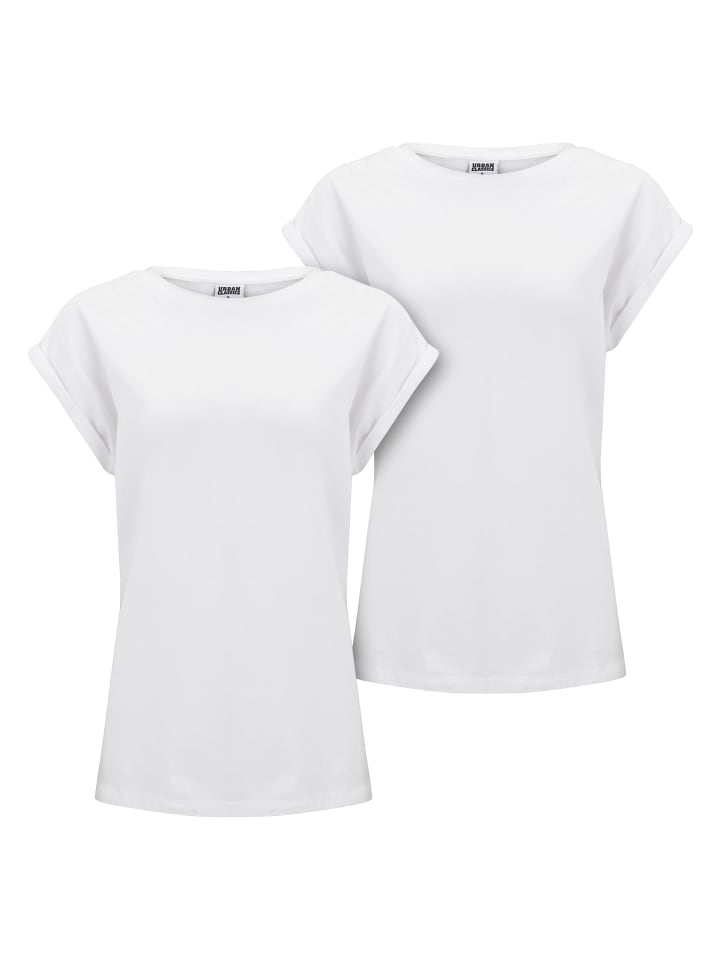 T-Shirt in white+white