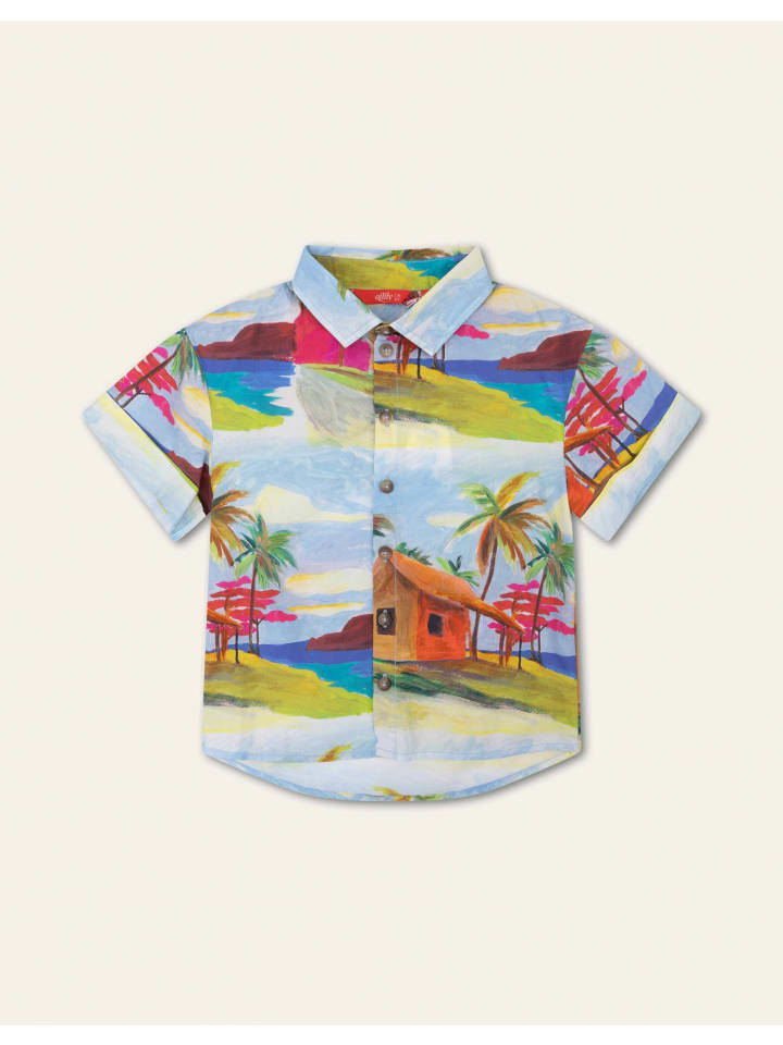 Bluse Bikkel in Blau