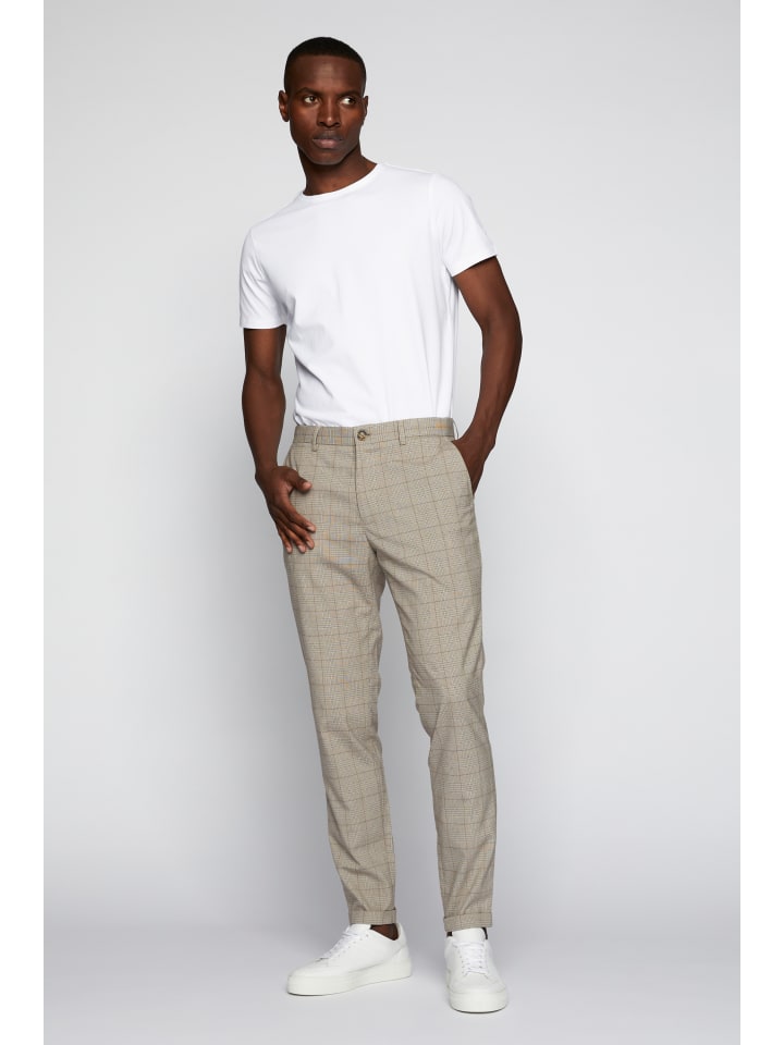 Casual Hose MAliam Gerade Passform in Simply Taupe