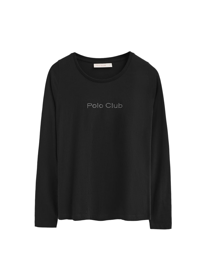 Langarmshirt in Schwarz