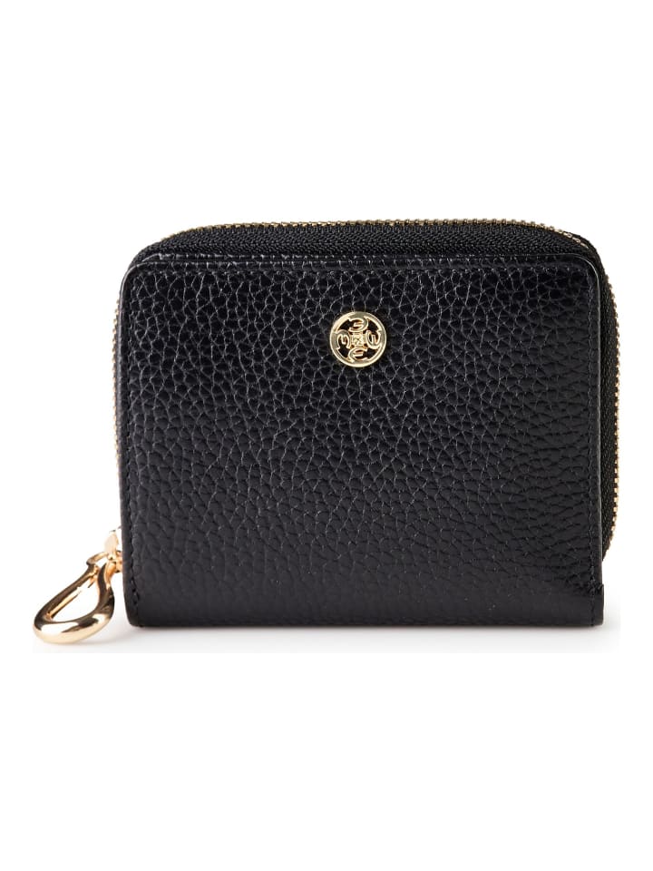 Alexandria Geldbörse RFID Schutz Leder 10.5 cm schwarz