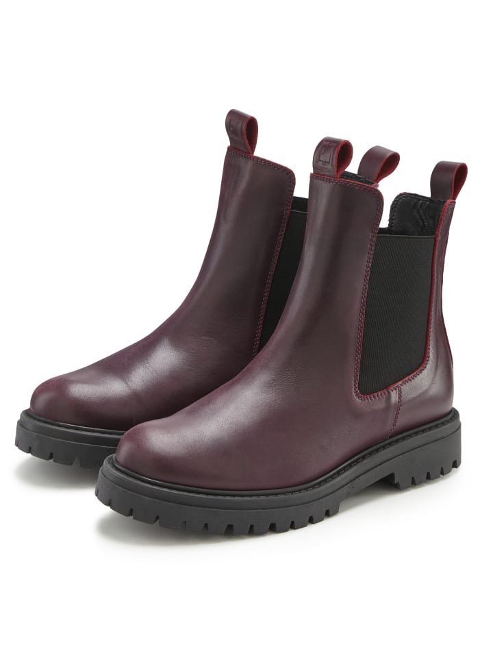 Stiefelette in bordeaux