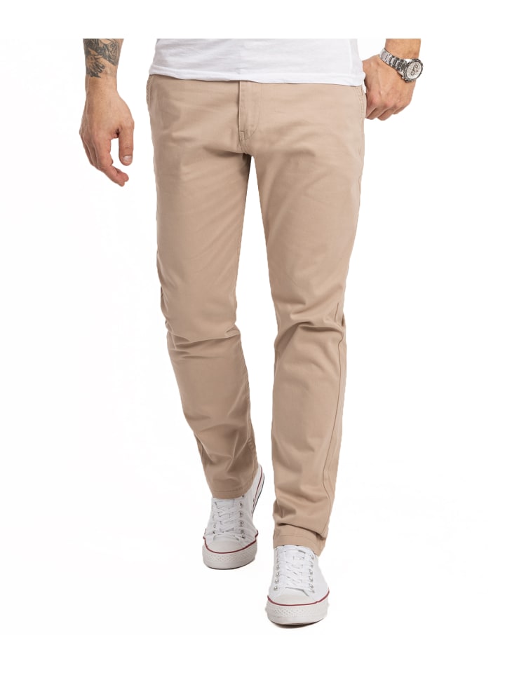 Stoffhose in Beige