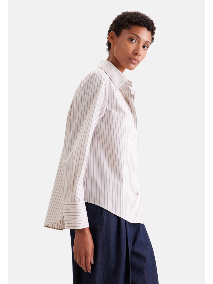 Hemdbluse Regular in Weiß
