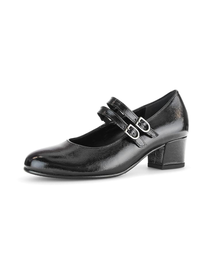 Riemchenpumps in Schwarz