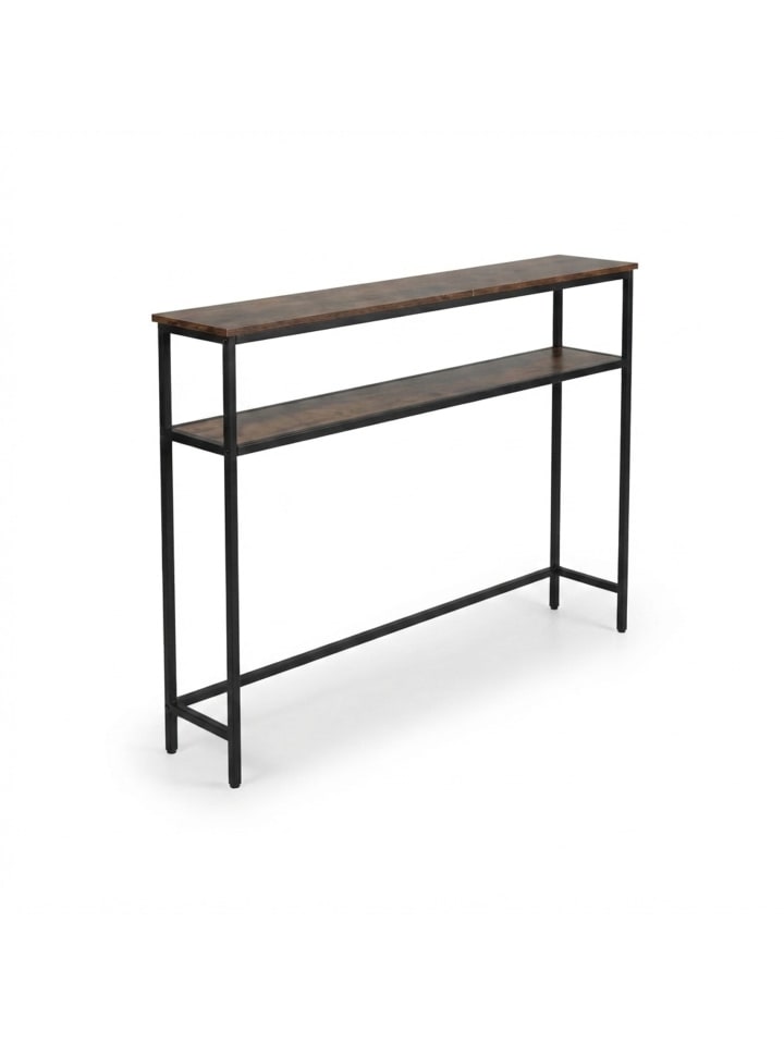 Konsolentisch in Braun/ Schwarz - (B)120 x (H)80 x (T)20 cm