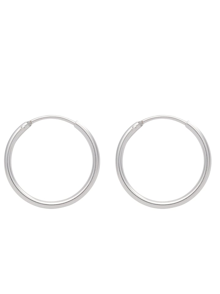 925 Silber Ohrringe / Creolen Ø 13 mm in silber