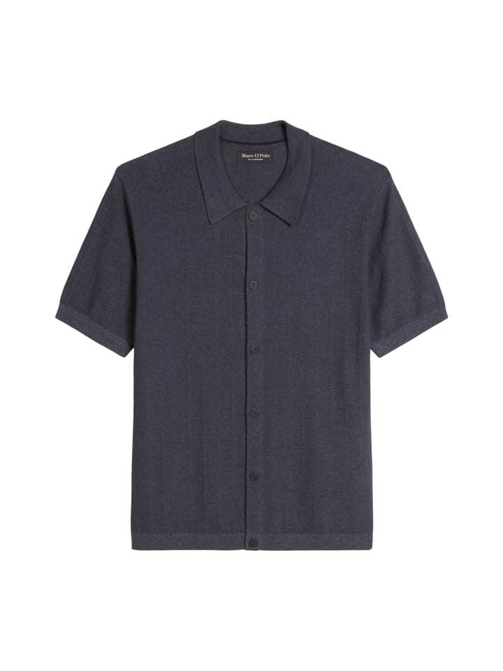 Kurzarm-Cardigan regular in Faded Blue