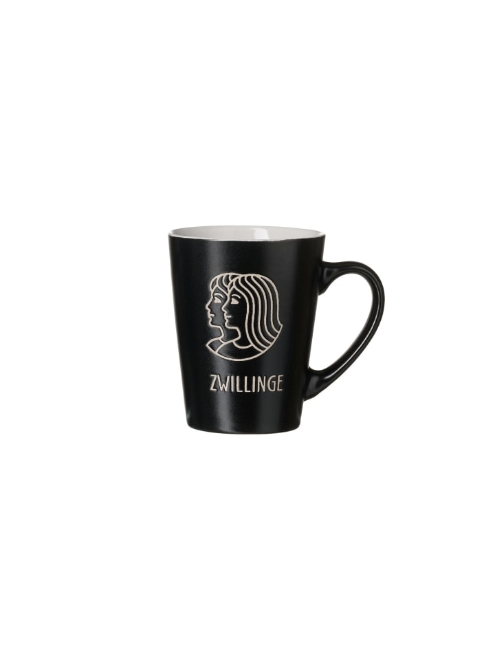 Henkelbecher Zwillinge Cosmic in Schwarz 350 ml