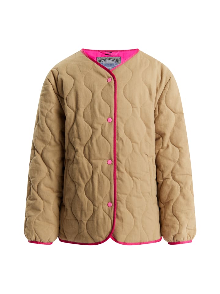 Mädchen Steppjacke in Taupe