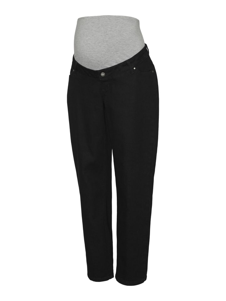 Umstandsjeans mit Regular Fit in Black 1