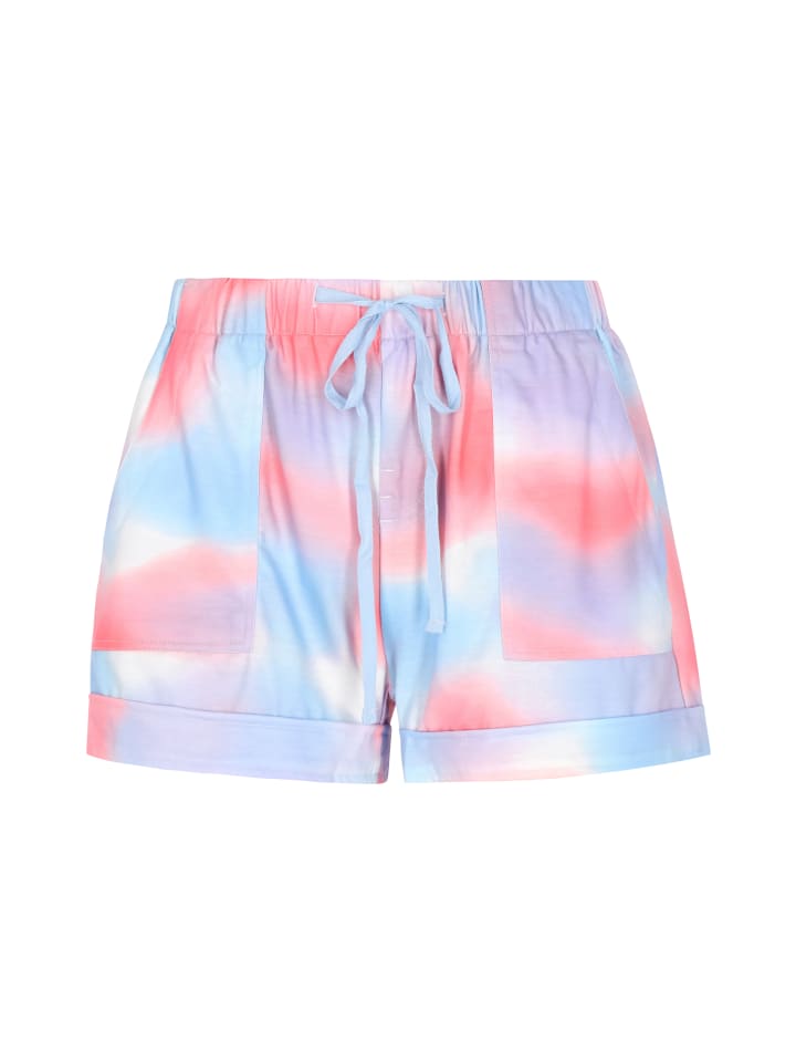 Women Shorts in Multicolor Blue