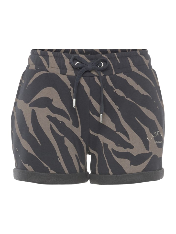Relaxshorts in dunkelgrau-taupe