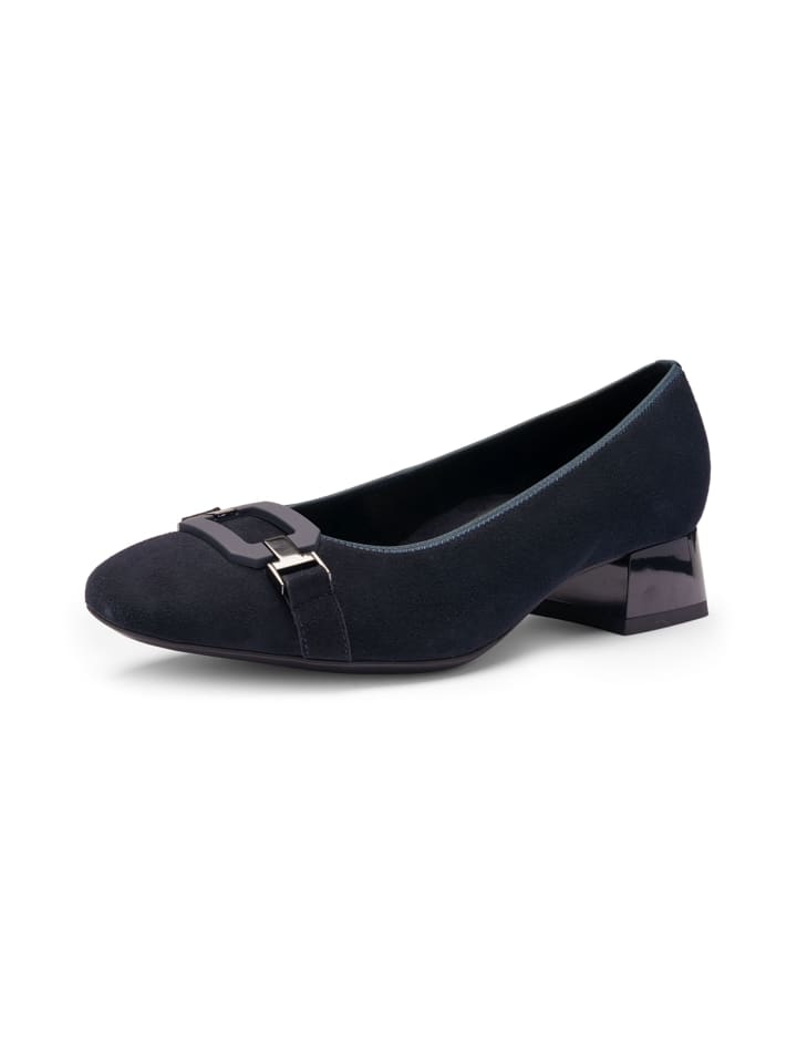 Flache Pumps in Blau
